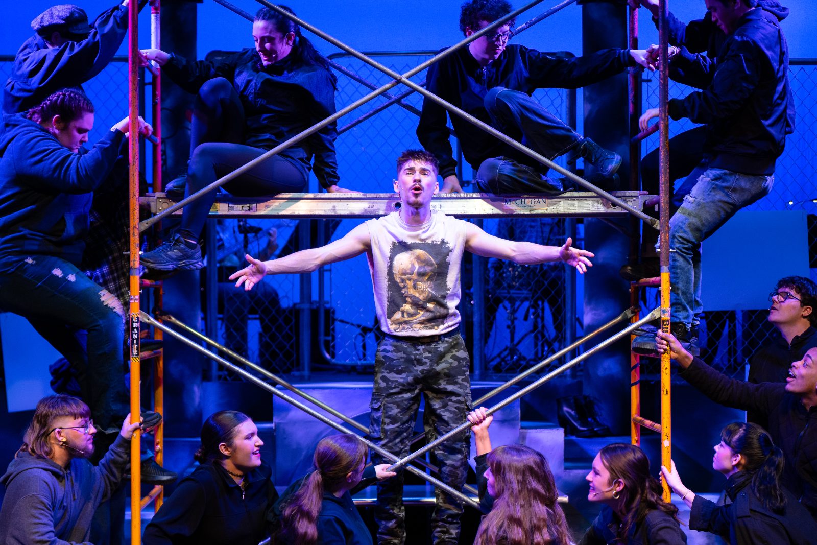Isaac Hohl as Judas in Godspell